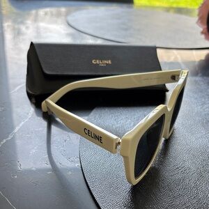 White Celine sunglasses